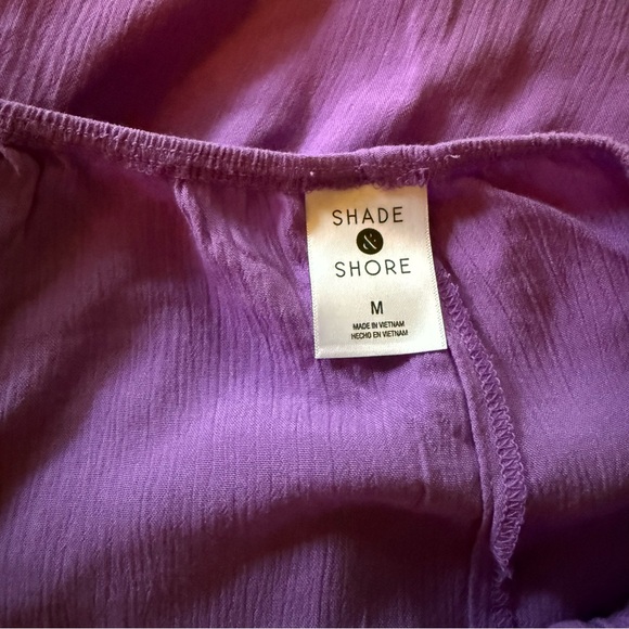 Shade & Shore Purple Cut Out Halter Midi Swim Cover Up Dress Women M NWT - Picture 10 of 11